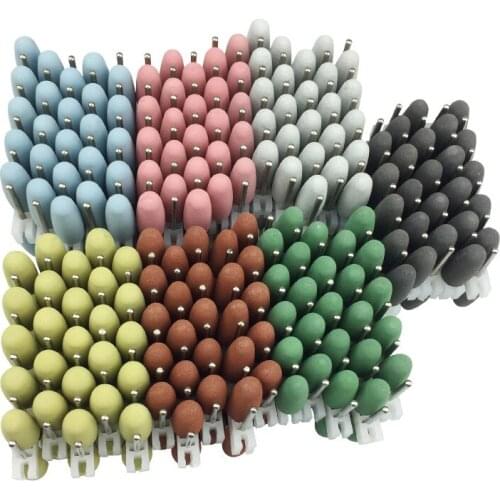 50pcs/set 2.35mm dental silicone Rubber polishers burs Teeth Whitening dental polishing Equipment