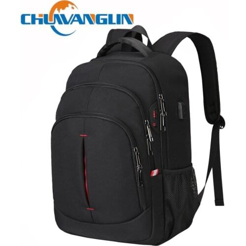 Chuwanglin Multifunction Male backpack 15.6" laptop bag Business backpack Men fashion Travel rucksack Man USB bags A70803