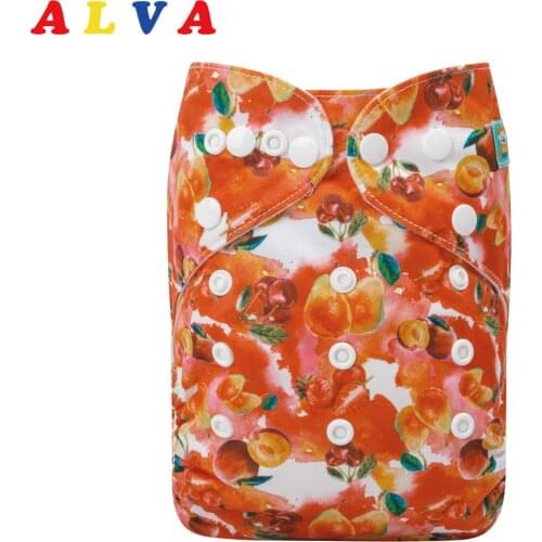 Alvababy Baby Pocket Cloth Diaper Nappy Reusable Washable Adjustable 3kg-15kg with Insert