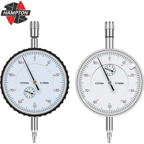 HAMPTON Dial Indicator 0-10mm Precision 0.01mm Gauge Dial Gauge Micrometer Test Gauge Measuring Tool