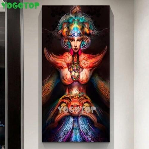 Diy diamond painting fantasy girl 5d diamond embroidery mosaic cross stitch kits home decor tattoo fashion sexy woman YY5246