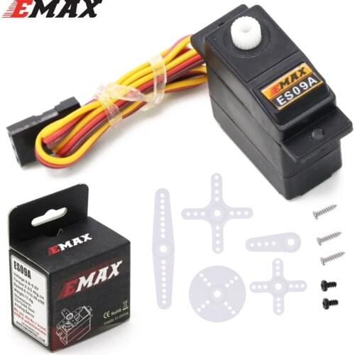 RC Servo,Emax ES09A Dual-Bearing Analog Servo For 450 Helicopter /Hobby Plane /RC Model/Airplane Tail Servo