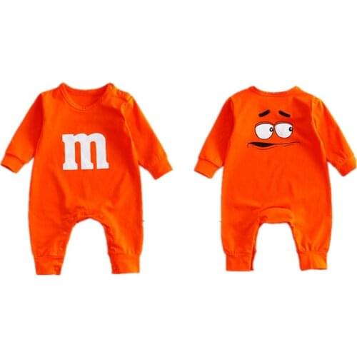 Newborn Boy Girl Cotton One Piece Outfits Long Sleeve Autumn New Clothes Designer Both Sides Printed Pattern Costume Baby Romper