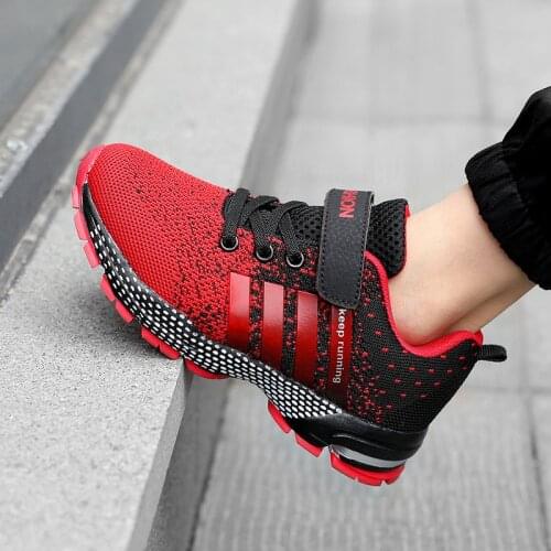 2021New Boys Sneakers Children Casual Shoes For Kids Mesh Shoes Rubber Breathable Fashion Tenis Running Outdoor Trainers