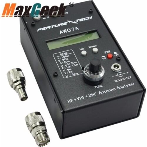 Maxgeek 160M HF/VHF/UHF Impedance SWR Antenna Analyzer AW07A f/ Ham Radio Hobbists