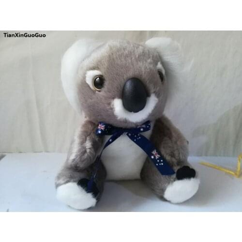 About 22cm lovely koala plush toy bowtie koala soft doll kids toy Christmas gift b1421