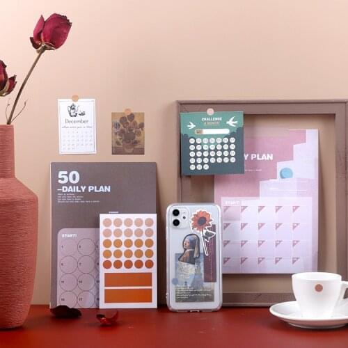 Kinbor 3sheets/set Daily Plan Sticker Set DIY Cute Stickers INS Style Scrapbooking School Suppliers Stationery