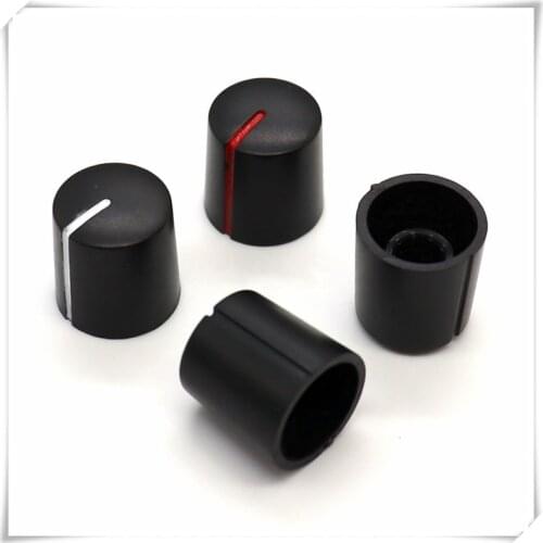 10 Pieces Plastic Flower Shaft Knob Diameter 15.5mm Height 17mm Potentiometer Encoder Knob Gear Shaped Inner Hole 6mm