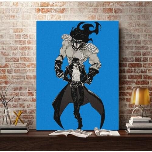 Jotaro Kujo Star Platinum Poster Anime Posters Canvas Painting Wall Posters Wall Art Picture Decoration for Living Room Decor