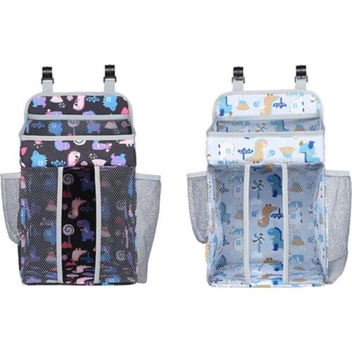 Portable Crib Organizer Baby Bed Hanging Bag Infant Essential Diaper Bedside Storage Pocket