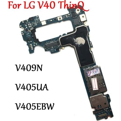 Tested Full Work Unlock Motherboard Electronic Circuits Panel For LG V40 ThinQ V405UA V409N V405EBW V405UAB Logic Mainboard