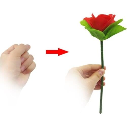 Folding Roses Empty-handed Appear Rose Scarves Change Roses Magic Toy Props New Arrival