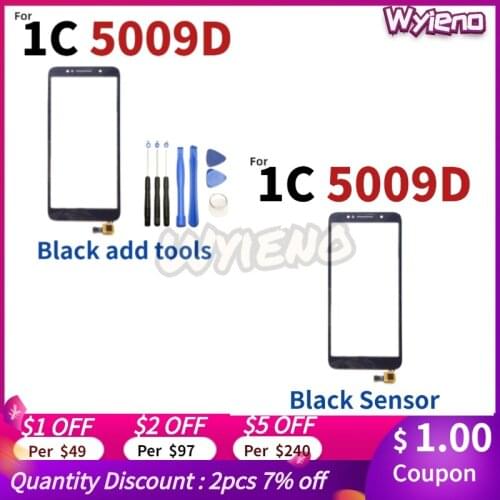 Wyieno For Alcatel 1C 5009D OT5009 Touch Screen Digitizer Sensor Panel +tracking