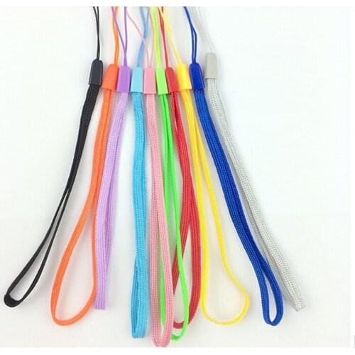 100pcs/lot wrist hand cell phone mobile chain straps keychain Charm Cords DIY Hang Rope Lariat Lanyard Free shipping