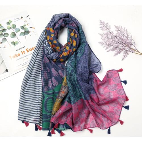 2021 Fashion Luxury Brand Scarf Women Tassel Shawl Scarves Lady High Quality Wrap Pashmina Stole Bufandas Muslim Hijab