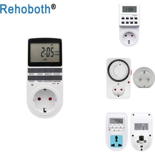 5 pcs/set aquarium water heater EU timer russia timer socket multifunctional european timer switch manufacturer wholesale
