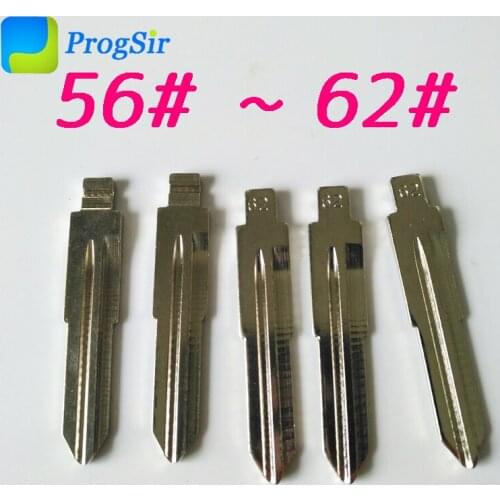 56# 57# 58# 59# 60# 61# 62# Uncut Blank Blade for KD VVDI Remote Key 10pcs/kit