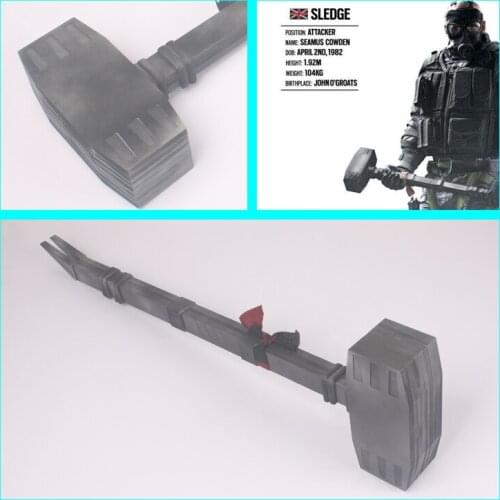 Anime Rainbow Six Siege Seamus Cowden Sledge Hammer Cosplay Replica Prop for Halloween Christmas Fancy Party Cosplay Props