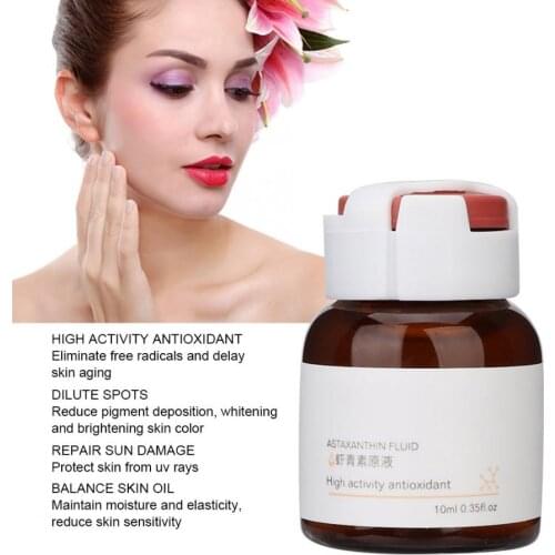Astaxanthin Serum Antioxidant Brightening Fade Spots Skin Repair Solution Liquid Oil Control Serum 10ml