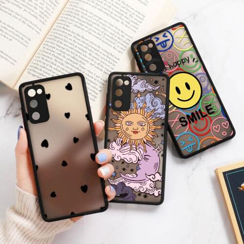 Transparent Case For Samsung S21 Ultra Cases Hard PC Cartoon Fundas Samsung S20 FE S10 Plus S10e Note 20 Ultra 10 9 8 S 21 Cover