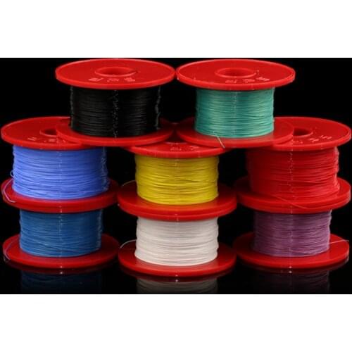 D15 4N OCC Silver-Plated Copper 30AWG PTFE Insulation Earphone Cable Hookup Wire DIY Bulk Wire