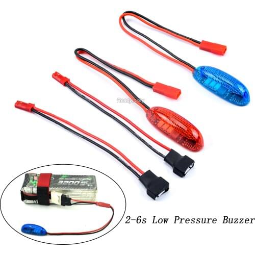 FPV 2s-6s Lipo Automatic Detection Battery Voltage Alarm LED light Indicator Low Pressure Buzzer for RC fixed-wing aircraft Boat