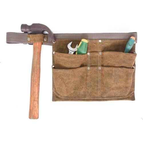 Canvas Waistband Tool Storage Pockets Garden Maintenance and Installation Kit