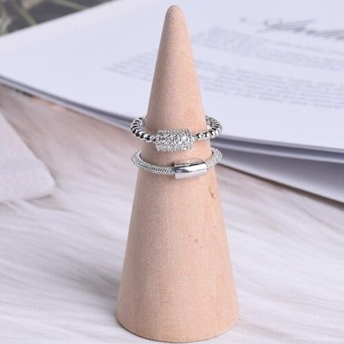 Exquisite female bar copper ring, Beaded jewelry ring female favorite, daily wear, sexy fashion generous