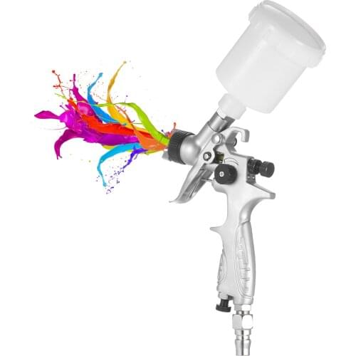 HVLP Spray Gun Gravity-Feed Airbrush Air Paint Sprayer with 1.0mm Nozzle for Car Furniture Spray Painted
