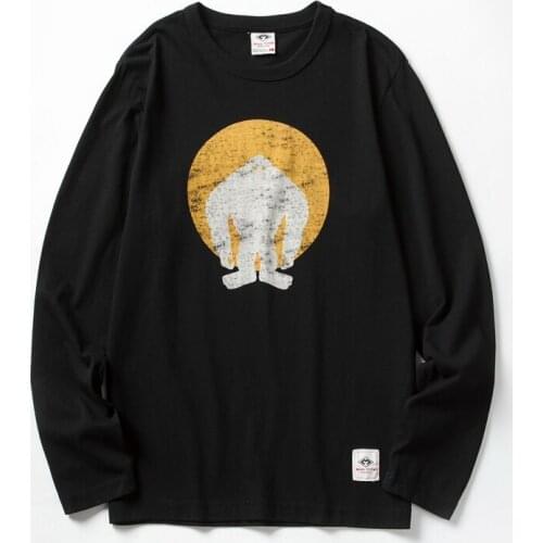 Vomint Mens Solid Color T-shirt Multi-Color Washing Knitted T-shirt Male Autumn Winter T-shirt Cotton Long Sleeve Top MN31202