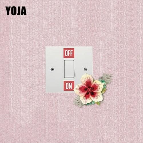 YOJA Switch Sticker European Little Flower PVC Room Decorative Fashion Style Wall Decal 15SS0034