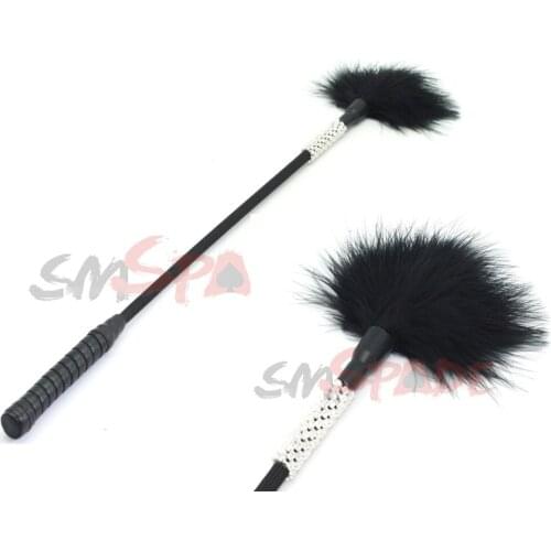 SMSPADE 2016 New black Feather Tickler Bondage sex flirting feather tickler,sex Whip Spanking,adult sex products for couples