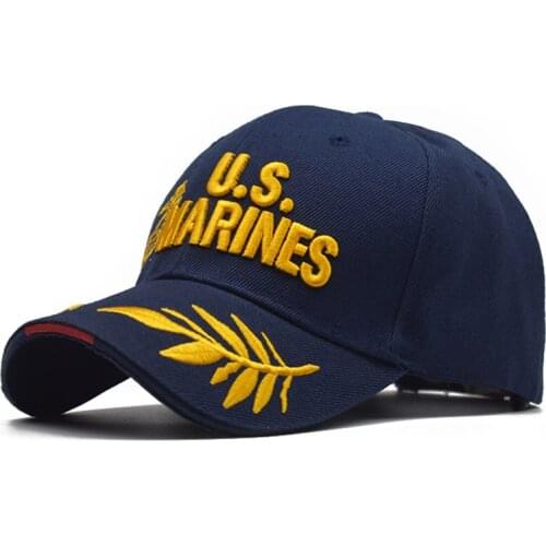 2020 New Fashion U.S MARINES Letter Embroidery Baseball Cap High Quality Casual Hat Spring Man Woman Cotton Adjustable Bone Male
