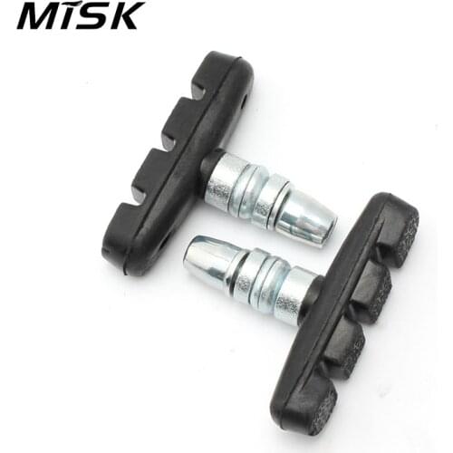 One Pair Mountain Road Mute Bike Brake pads MTB Bicycle Braking V-Brake Holder Shoes Rubber Blocks Durable Cycling Accessories