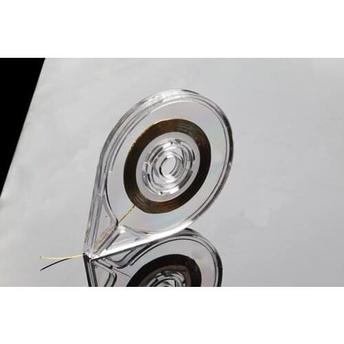 Transparent Plastic Striping Tape Case Diy Nail Art Gold And Silver Line Sticker Box Convenient Design Nail Manicure Tool Sale