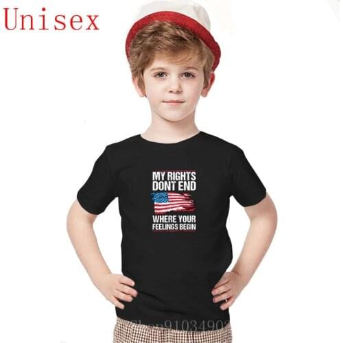 Fashion Brands 2nd Amendment Shirt Gun Rights For Conservative printed boy clothes size 14 or 16 boys shirts for teenage girls
