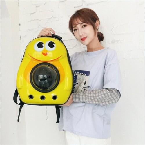 Pets Cat Dog Pop It Backpack Go Out Bag Convenient Ventilation Backpack Dog Accessories Cartoon Space Capsule Pet Backpack