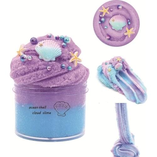 Slime 200ml Creative Colorful cute toys for children antistress Spongy Crunchy Foam Toy Gifts Clay Slime for Kids Reduce Stress