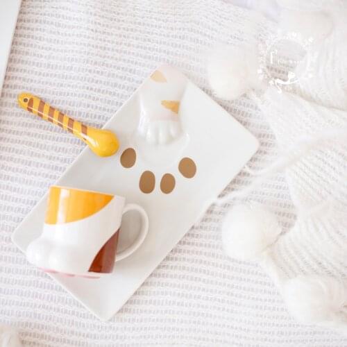 [MPK Cat Plates] Porcelain Paw Plate, Stealing Food Plate