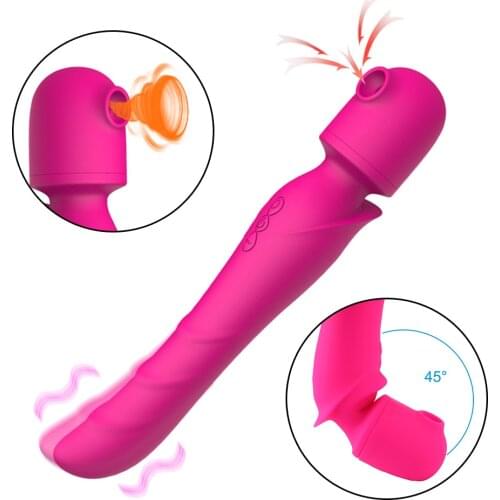 Magic Wand Sucking Vibrators For Women Big Dildos Anal Plug Clitoris Sucker Sex Toys Adults Sexy Products Erotic Female Massager