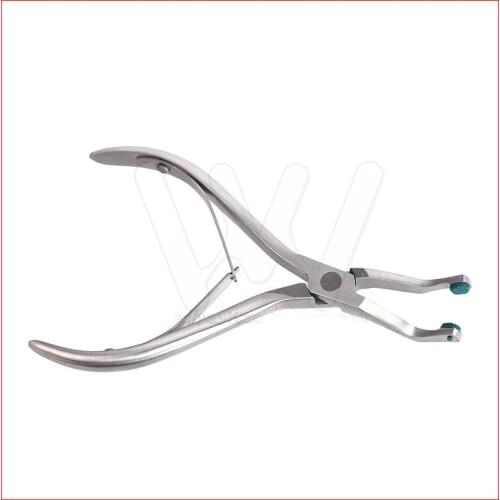 Crown Plier With Green Rubber Tipped Dental Surgical