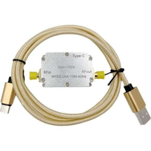 1PC High flatness amplifier 10M-6GHz gain 10DB RF signal driving or receiving front end