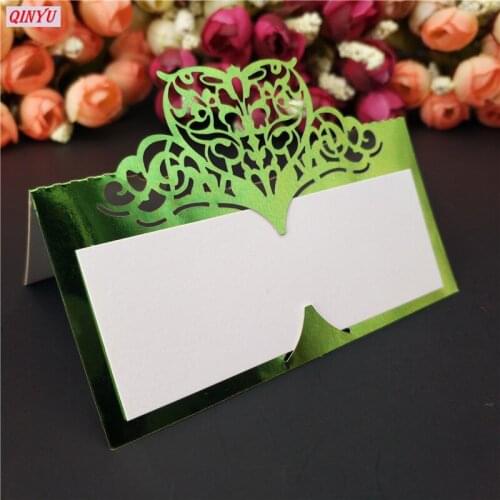 10/50/100pcs Eid Mubarak Postcards Cards Ramadan Party Seat Card Hollow Place Cards Party Decor Wedding Favors And Gifts 5z
