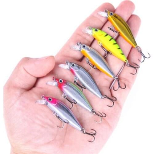 5cm 3g Minnow Fishing Lure Wobbler Small Crankbait Diving Artificial Hard Bait for Pike Bass Carp Fishing Tackle