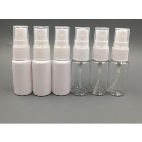 50pcs/lot 15ml PET Plastic refillable perfume atomizer mist spray bottle with fine white mist sprayer