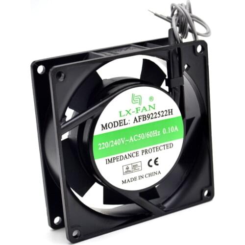 AFB922522H 9225 220V AC fan ball bearing axial cooling fan 92 * 92 * 25mm