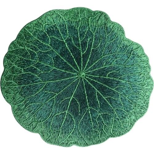 AHYONNIEX Soft Lotus Leaf Patch Embroidery Sticker for Clothing Applique Embroidery DIY Clothing Accessories Sew on Patches