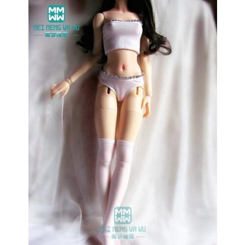 BJD accessories doll clothes for 58-60cm 1/3 BJD DD SD doll Fashion underwear suit tube top, briefs, Long leg socks