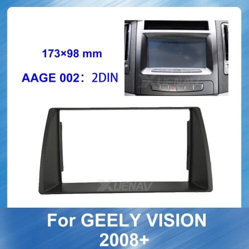 173*98mm Car Autoradio For GEELY Vision 2008+ Frame Radio Multimedia Stereo Fascia Dash CD Trim Installation Kit For GEELY Bazel