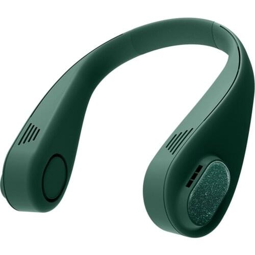 Bladeless Neck Hanging Fan Three Speed Wind Cool New Experience Wide Area Air Output Soft Neck Guard Long Working White